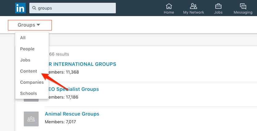 Ways to find good content fast Linkedin groups
