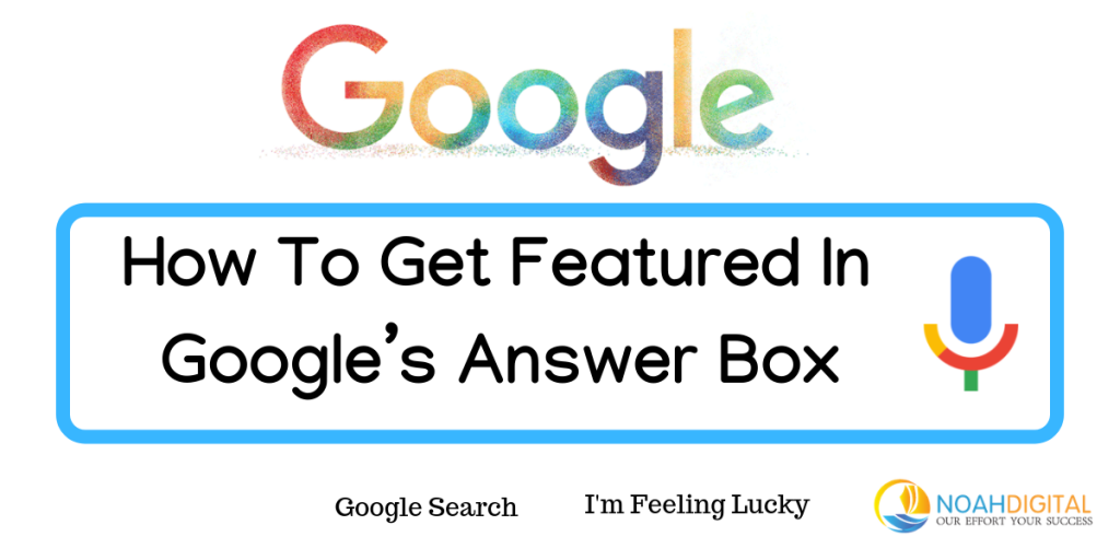 Get featured on Google Answer Box